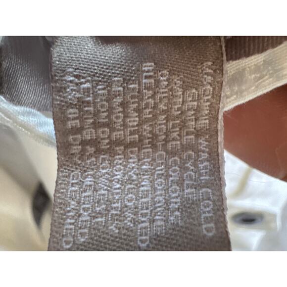 Chico’s Women’s White Cotton Blend Pants Size 1 Regular - Picture 7 of 7